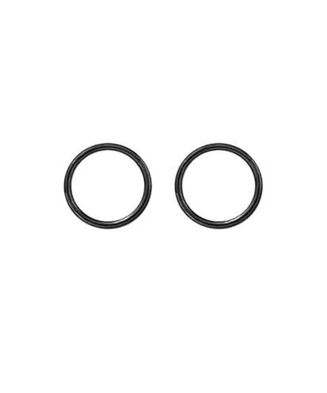 Ear Hinged Ring Black 10mm