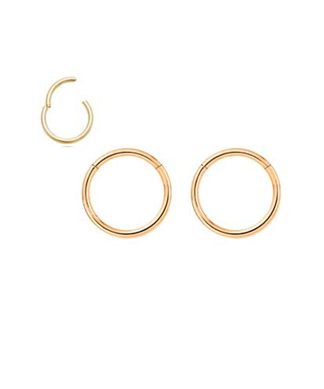 Ear Hinged Ring Gold 10mm