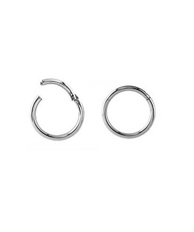Ear Hinged Ring Silver 10mm
