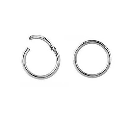 Ear Hinged Ring Silver 12mm