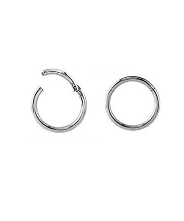 Ear Hinged Ring Silver 12mm
