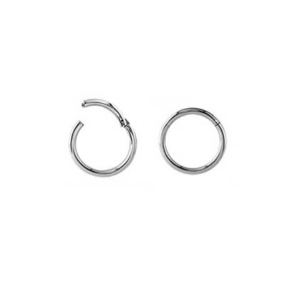 Ear Hinged Ring Silver 8mm