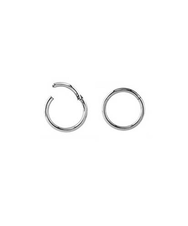Ear Hinged Ring Silver 8mm