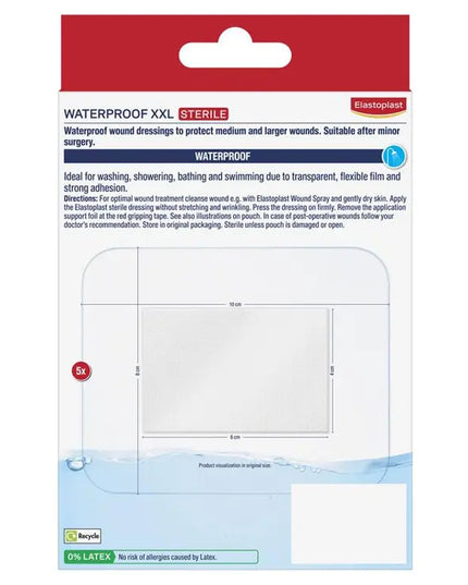 Elastoplast Waterproof XXL 5 Dressings