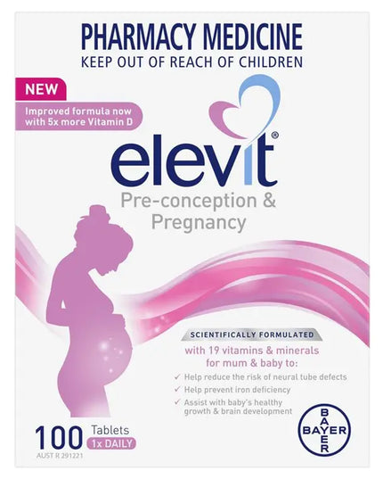 Elevit Pre-conception & Pregnancy 100 Tablets