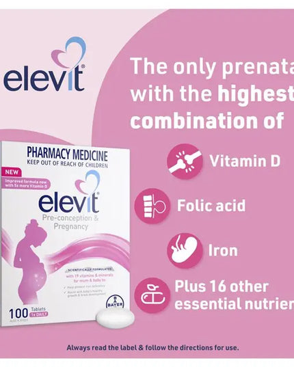 Elevit Pre-conception & Pregnancy 30 Tablets