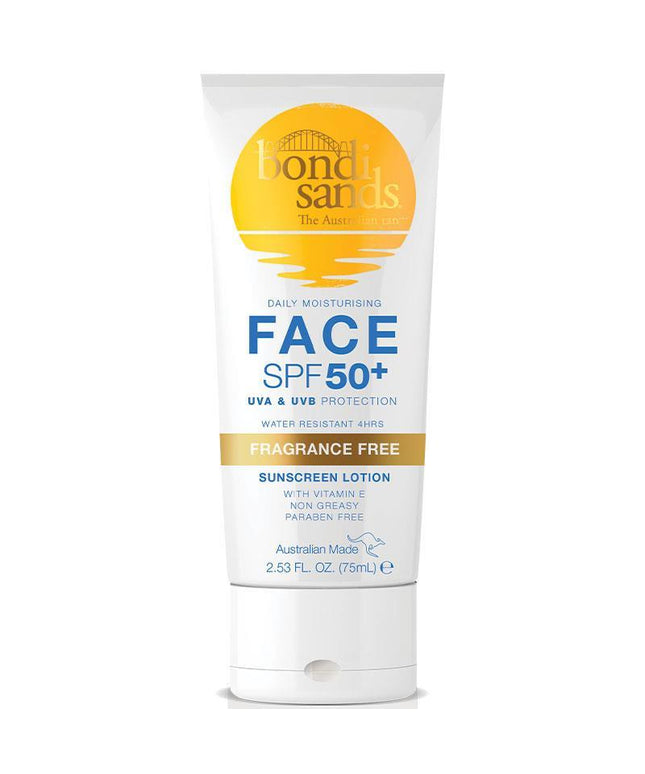 Bondi Sands Daily Moisturising Face SPF 50+ Sunscreen Lotion Fragrance Free 75ml