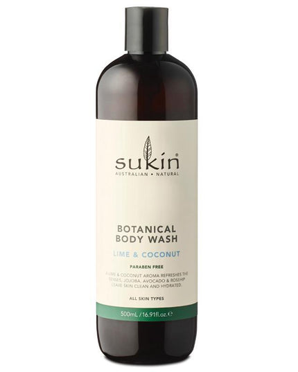 Sukin Botanical Body Wash Lime & Coconut 500ml