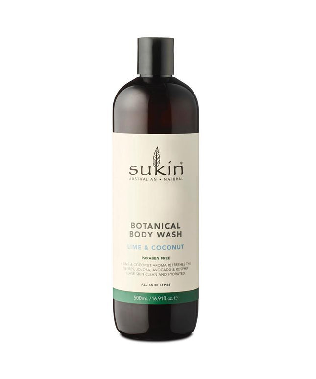 Sukin Botanical Body Wash Lime & Coconut 500ml