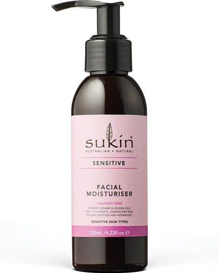 Sukin Sensitive Facial Moisturiser 125ml Pump