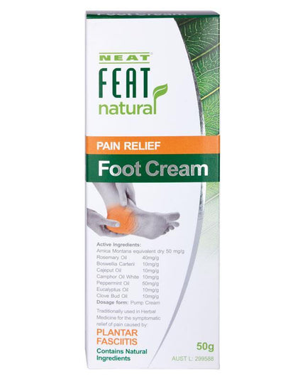 Neat Feat Natural Pain Relief Foot Cream 50g