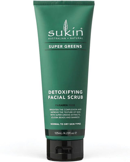 Sukin Super Greens Detoxifying Facial Scrub 125ml