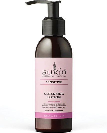 Sukin Sensitive Cleansing Lotion 125ml Pump