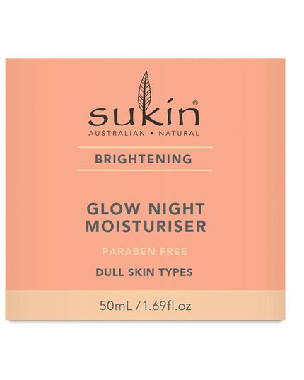 Sukin Brightening Glow Night Moisturiser Jar 50ml