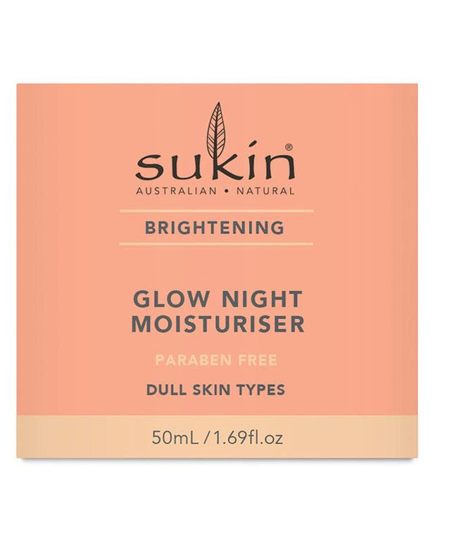 Sukin Brightening Glow Night Moisturiser Jar 50ml