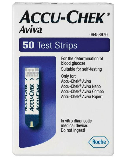 Accu-Chek Aviva Blood Glucose Test Strips 50