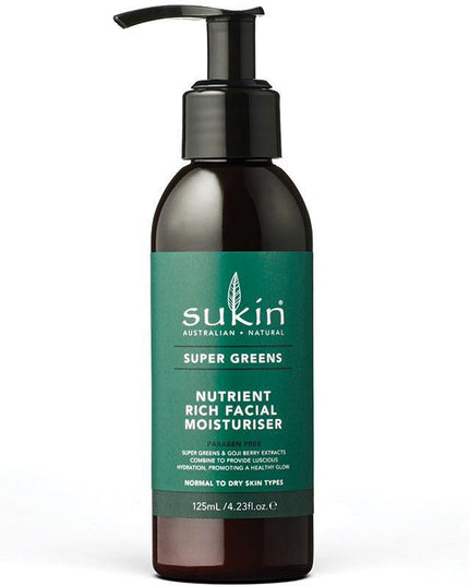 Sukin Super Greens Nutrient Rich Facial Moisturiser 125ml