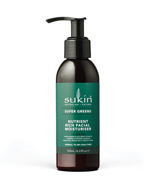Sukin Super Greens Nutrient Rich Facial Moisturiser 125ml