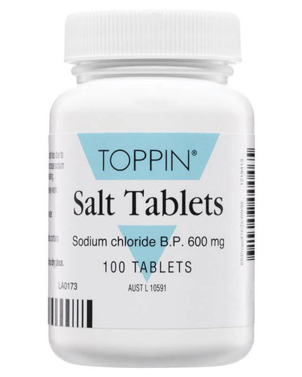 Toppin Salt Tablets 600mg 100 Pack