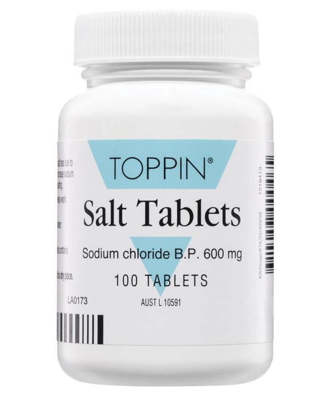Toppin Salt Tablets 600mg 100 Pack