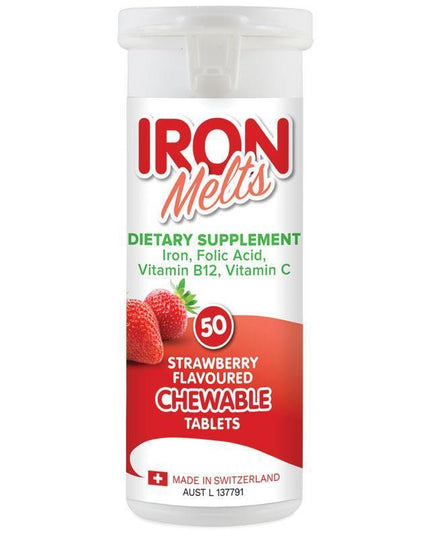 Iron Melts 50 Chewable Tablets