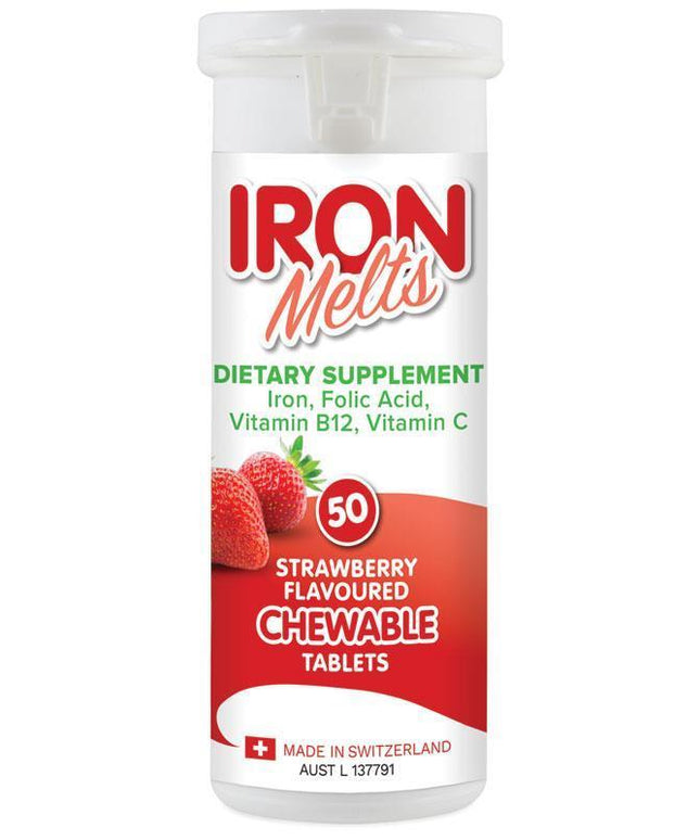 Iron Melts 50 Chewable Tablets