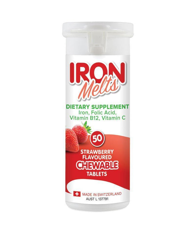 Iron Melts 50 Chewable Tablets