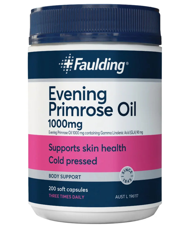 FAULDING EVENING PRIMROSE OIL CAP PACK 200