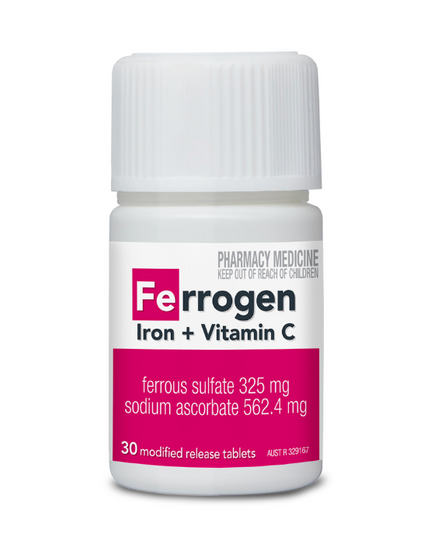 FERROGEN Ferrous Sulfate 30 Tablets