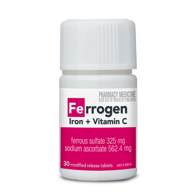 FERROGEN Ferrous Sulfate 30 Tablets