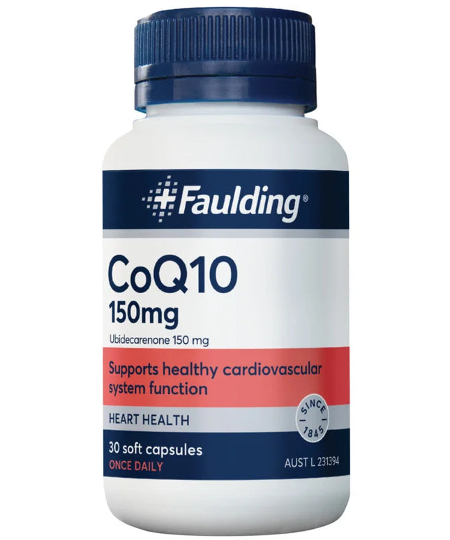 Faulding CoQ10 150mg 30 Capsules