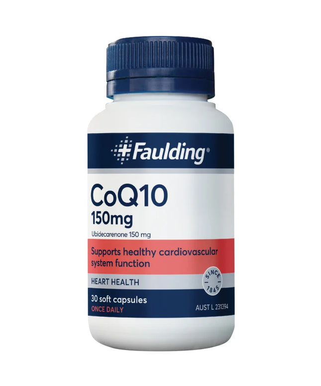 Faulding CoQ10 150mg 30 Capsules
