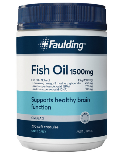 Faulding Fish Oil 1500mg 200 Capsules