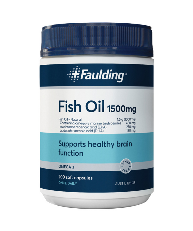 Faulding Fish Oil 1500mg 200 Capsules