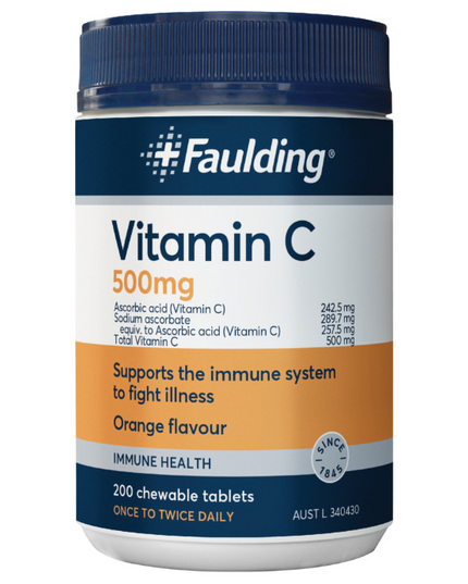 Faulding Vitamin C 500mg 200 Tablets