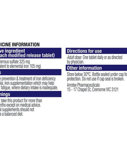 Ferro-Grad 325MG 30 Tablets