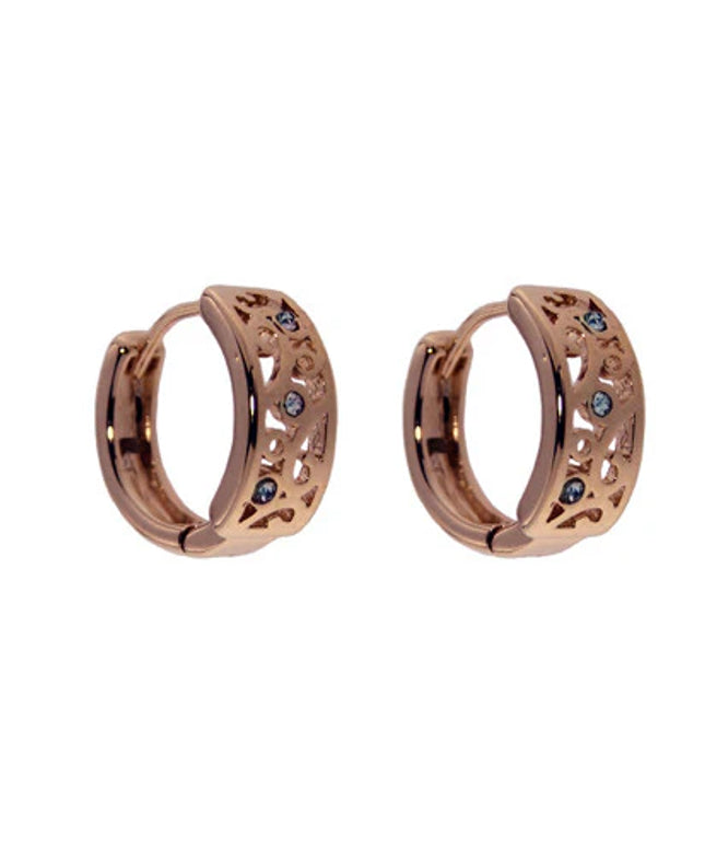 Filigree Huggie Rose Gold