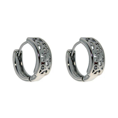 Filigree Huggy Rhodium