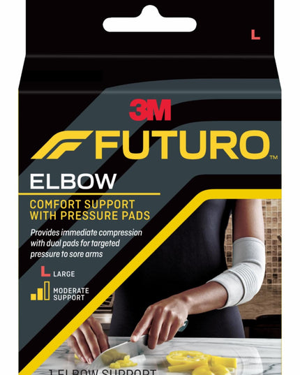 Futuro Comfort Elbow Support With Pressure Pads, Large
