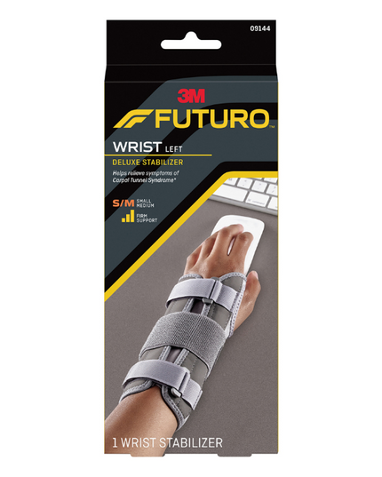 Futuro Wrist Left Deluxe Stabiliser Small/Medium 1 Each