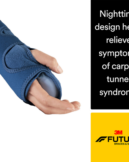 Futuro Wrist Night Support Adjustable Blue 1 Each