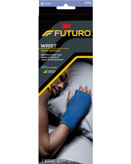 Futuro Wrist Night Support Adjustable Blue 1 Each