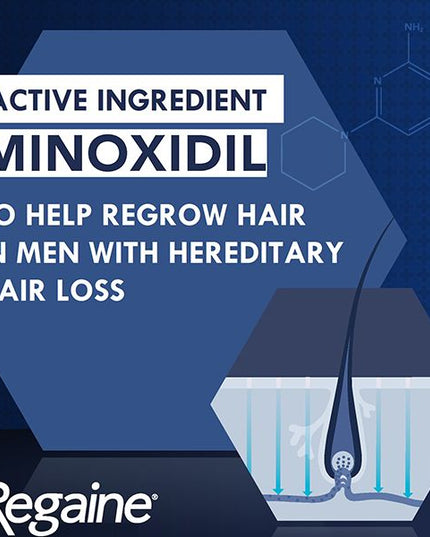 Regaine Men's Extra Strength Minoxidil Hair Regrowth Treatment 60mL