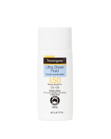 Neutrogena Ultra Sheer Face Fluid Facial Sunscreen SPF 50 40ml