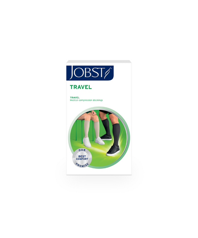 JOBST Travel Sock CL1 15-20 mmHg Special Targeted Indicati Knee High CT Beige Size 4 1 Pair