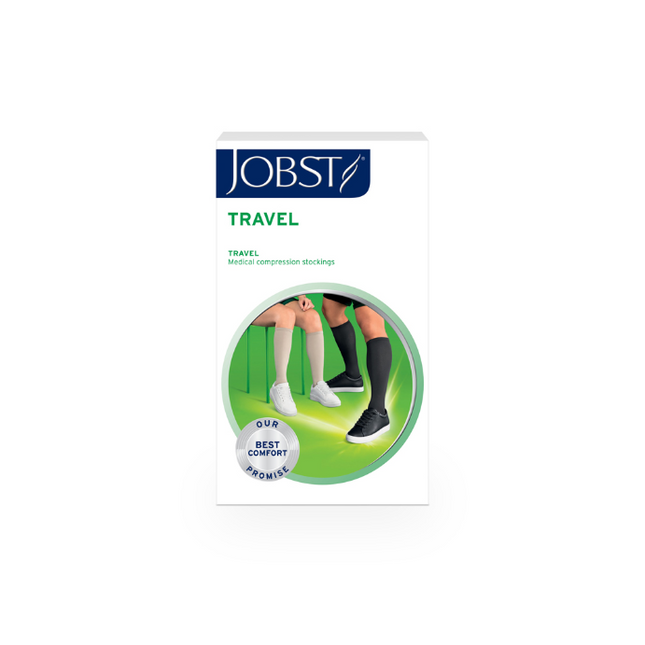 JOBST Travel Sock CL1 15-20 mmHg Special Targeted Indicati Knee High CT Black Size 3 1 Pair