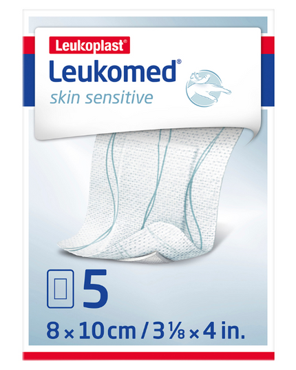 LEUKO Leukomed Island Dressings Sterile Post-Op 8x10cm 5 Pack