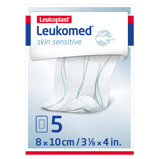 LEUKO Leukomed Island Dressings Sterile Post-Op 8x10cm 5 Pack