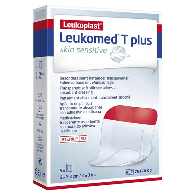 LEUKO Leukomed T Plus Sterile Post-Op 5cm x 7.2cm 5 Pack