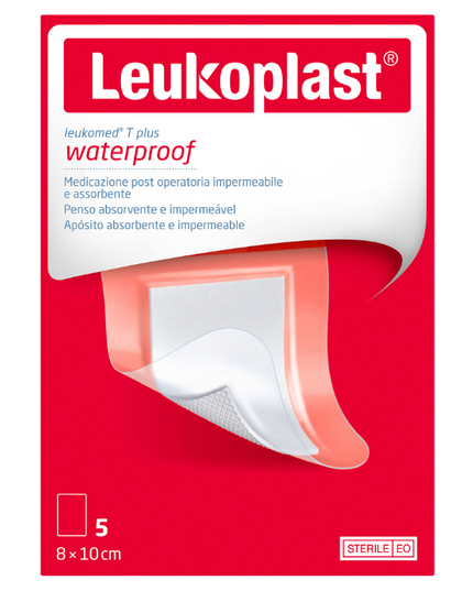 LEUKO Leukomed T Plus Sterile Post-Op 8cm x 10cm 5 Pack